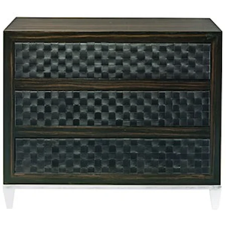 Bachelor's Chest with Woven Leather Front Drawers
